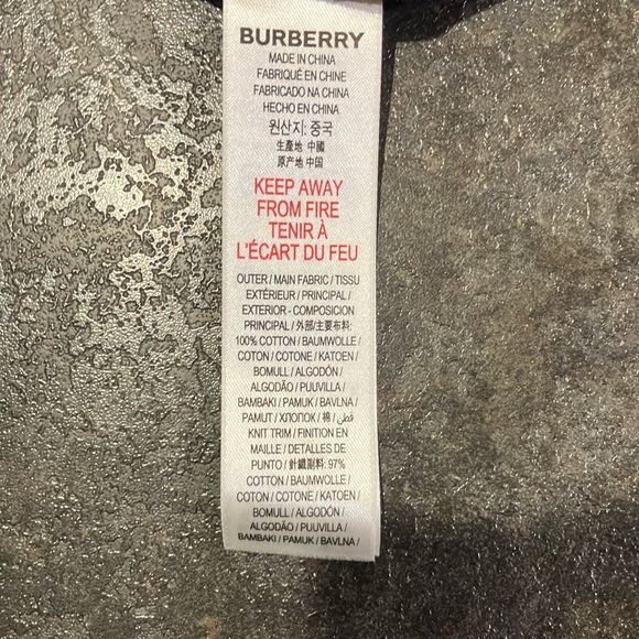 NWT- Burberry Long Sleeve T-shirt (Size 6) - Picture 7 of 8